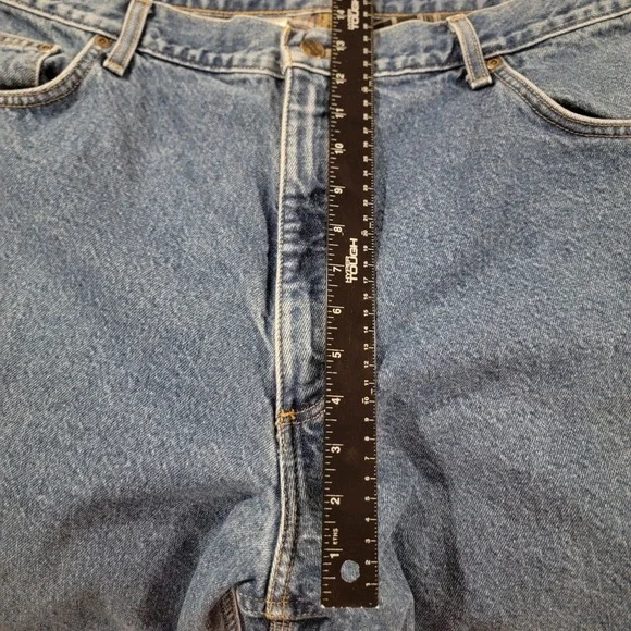Carhartt Flannel Lined Jeans Men's 42 X 32 B21 DST Relaxed Fit Work Wear - Picture 6 of 8